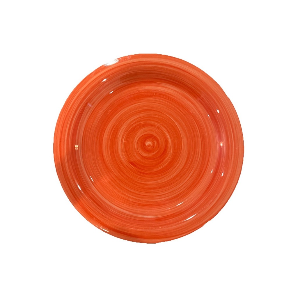 CITRUS GROVE 10-3/4"  Orange Swirl Dinner Plate